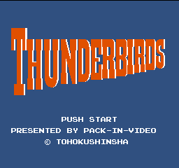 Thunderbirds title screen for NES